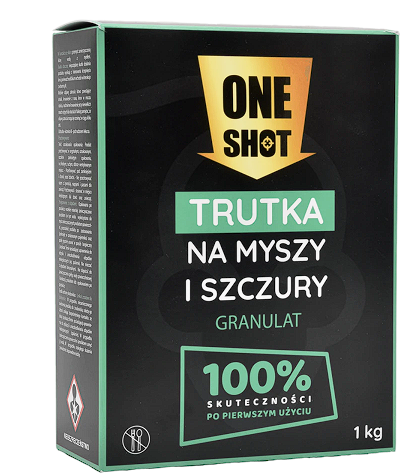 ONE SHOT BAIT GRANULES AGAINST MICE AND RATS 1 KG
