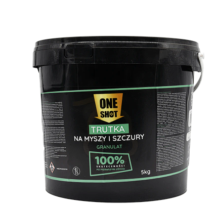 ONE SHOT KÖDERGRANULAT GEGEN MÄUSE UND RATTEN 5 KG