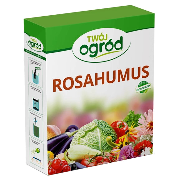 Rosahumus 500 г Твій сад – органічне добриво для овочів, фруктів і декоративних рослин