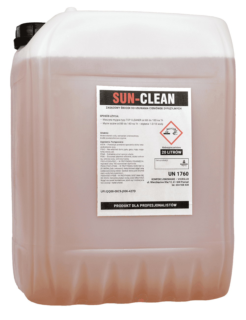 Sunclean Reiniger für Diffusionsbeschichtung