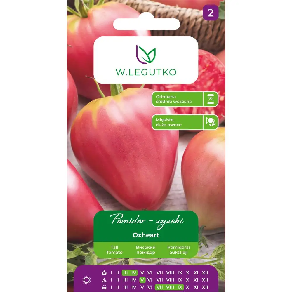 Pomidor Wysoki Oxheart