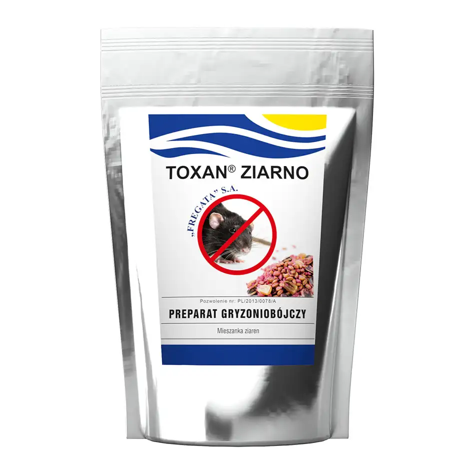 Toxan Ziarno 1kg Fregata - Getreideköder gegen Mäuse und Ratten