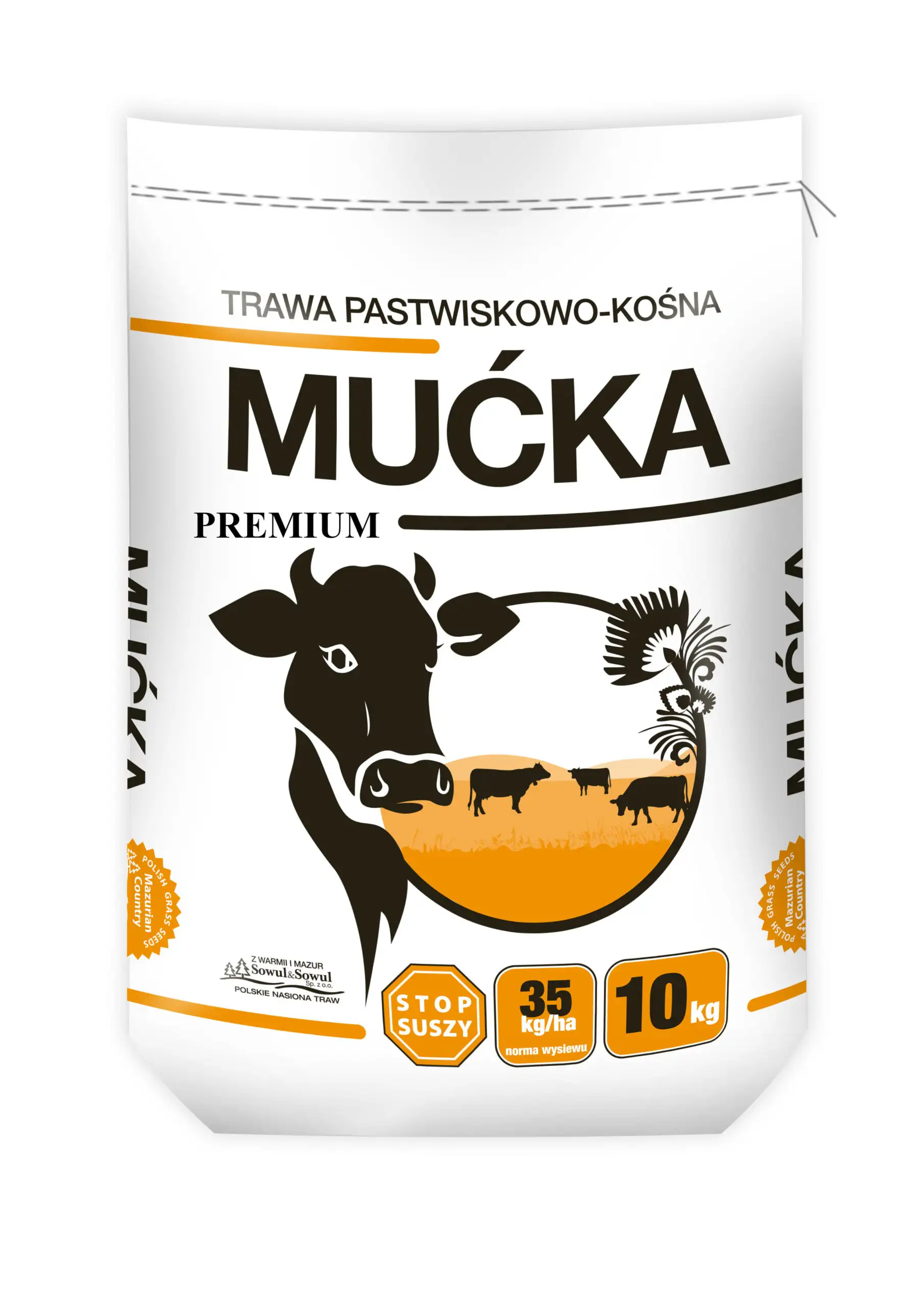 Mućka Premium Weide- und Mähmischung 10kg - für trockene Böden