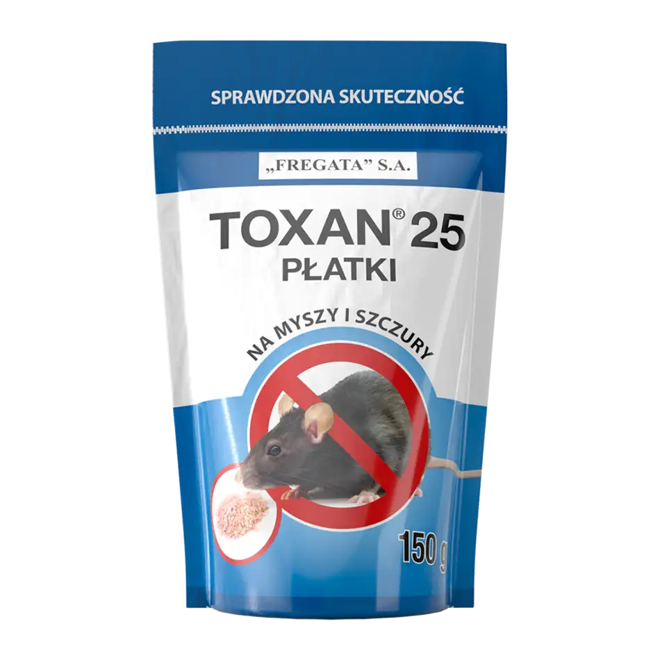 Toxan 25 Płatki 150g Fregata - trutka na myszy i szczury