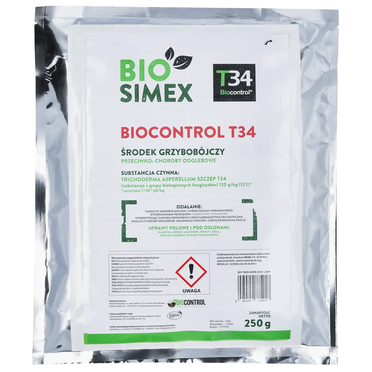 Biocontrol T34 - біологічний фунгіцидний засіб