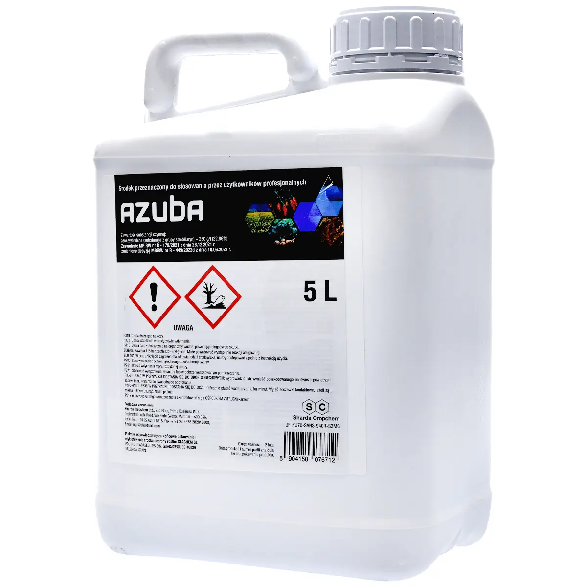 Azuba (azoxystrobin) Sharda - fungicide 5