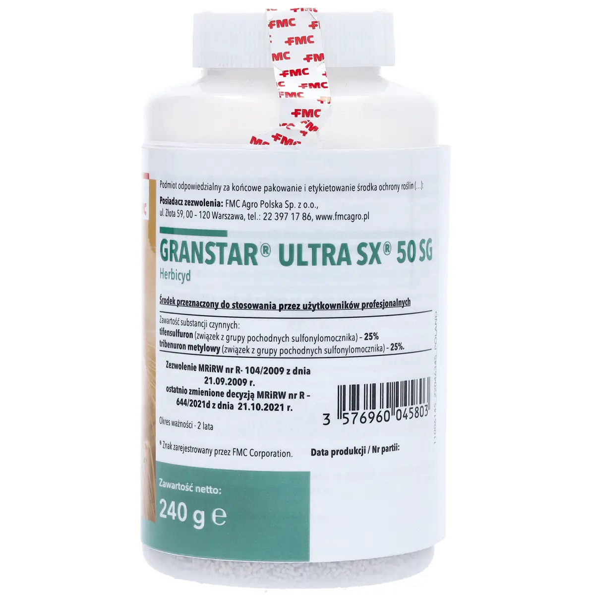 Granstar Ultra SX 50 SG 240g (Tifensulfuron, Methyl-Tribenuron) FMC - Herbizid