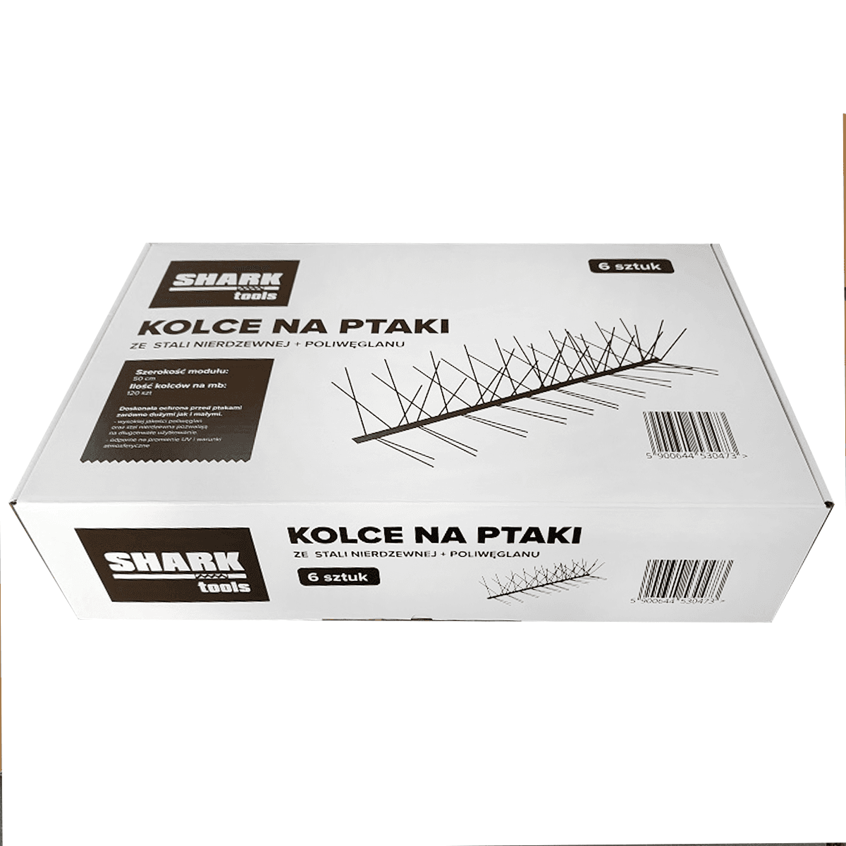 Vogelschutzspitzen Shark Tools. Set 3 m. 6x50cm 7