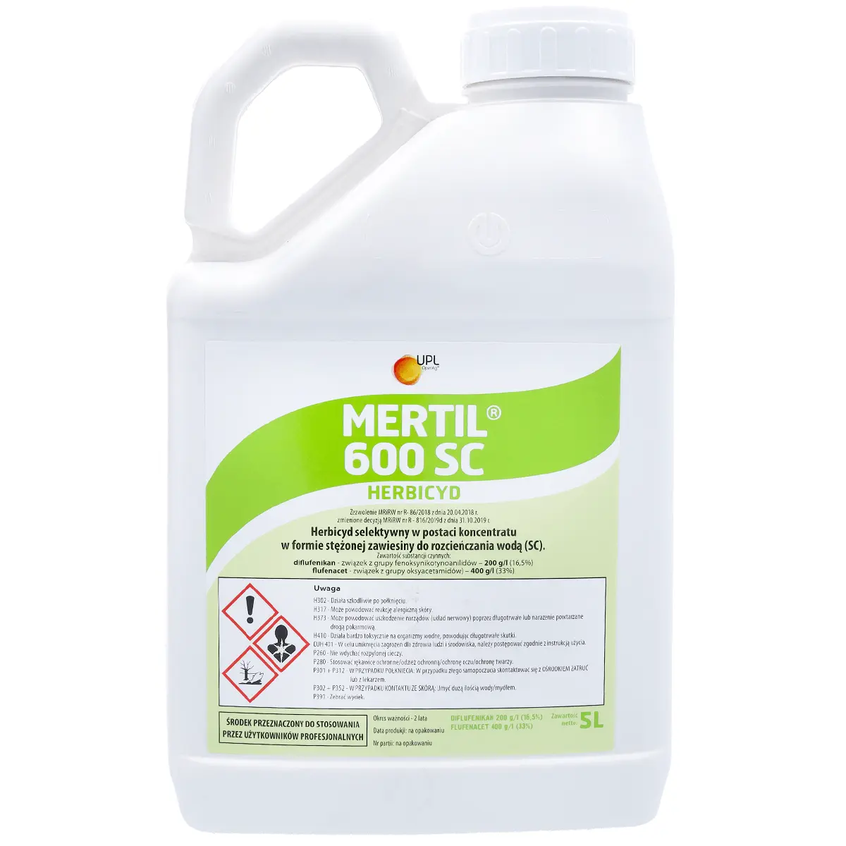 Mertil 600 SC (Diflufenican, Flufenacet) UPL - Herbizid 3