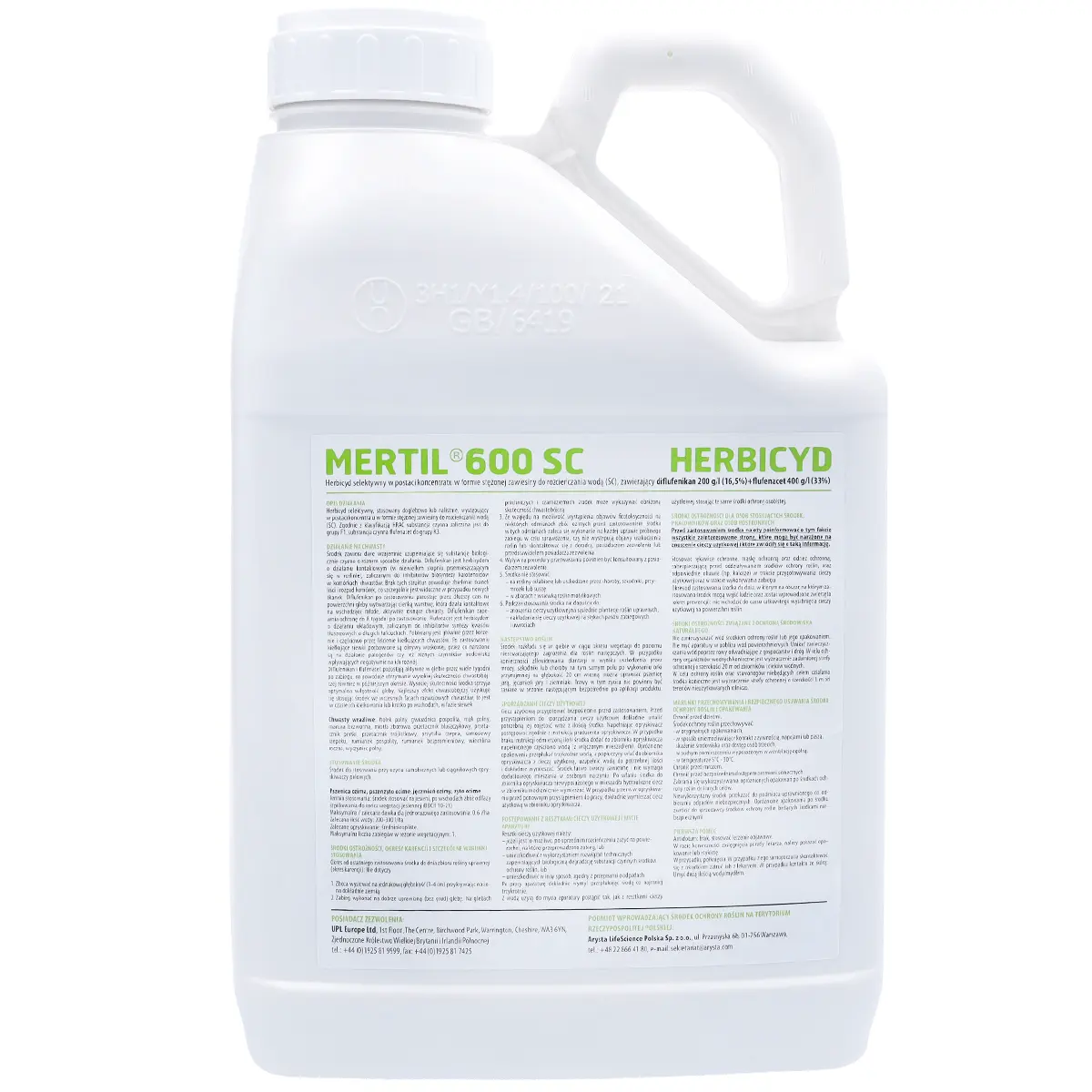 Mertil 600 SC (Diflufenican, Flufenacet) UPL - Herbizid 5