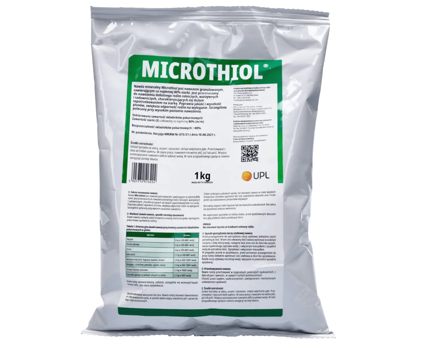 Microthiol 80 WG (soufre) UPL - engrais soufré 3