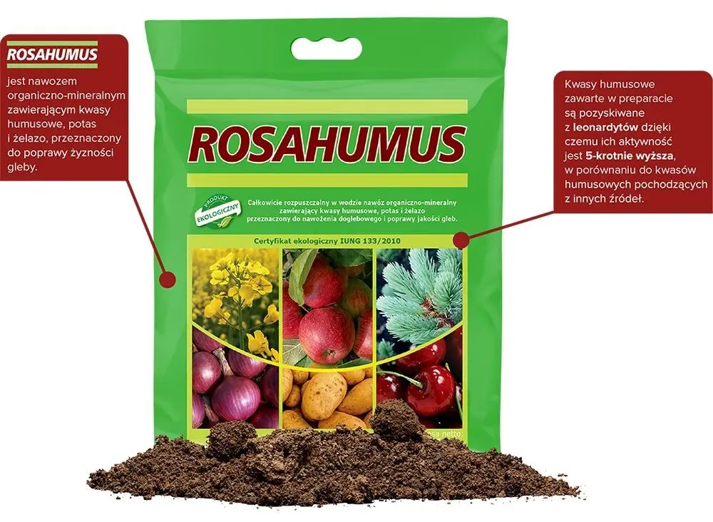 Rosahumus - engrais aux acides humiques 2