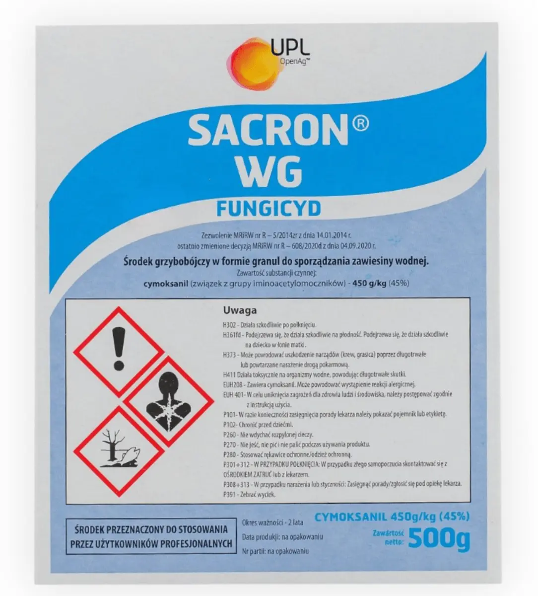 SACRON WG (цимоксаніл) - фунгіцид 2