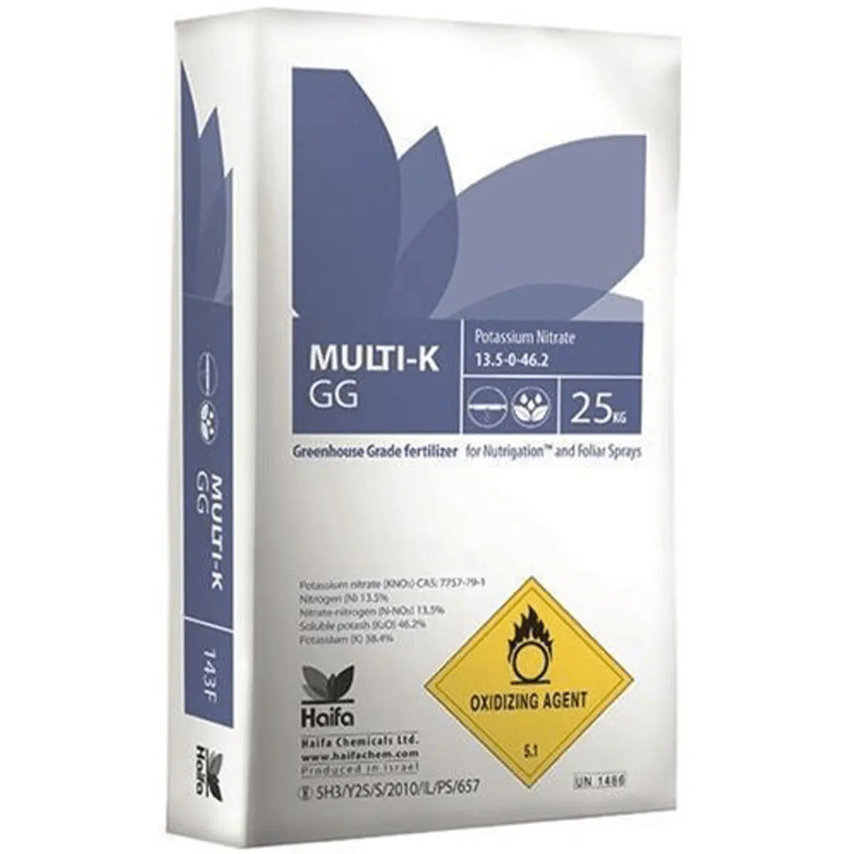 Salpêtre Potassique Multi-K GG NPK 13-0-46 25kg Haifa