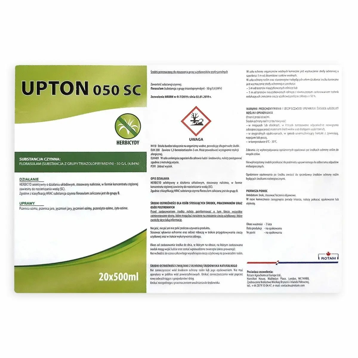 UPTON 050 SC 500ml 3
