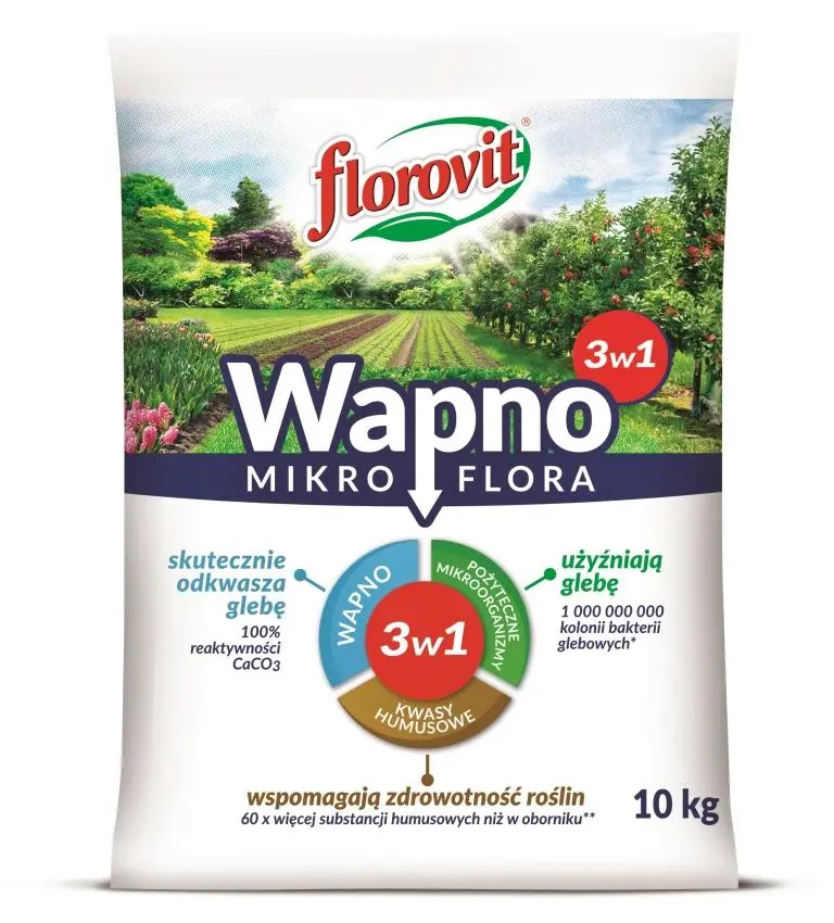 Chaux fertilisante granulée Mikroflora 3en1 Florovit
