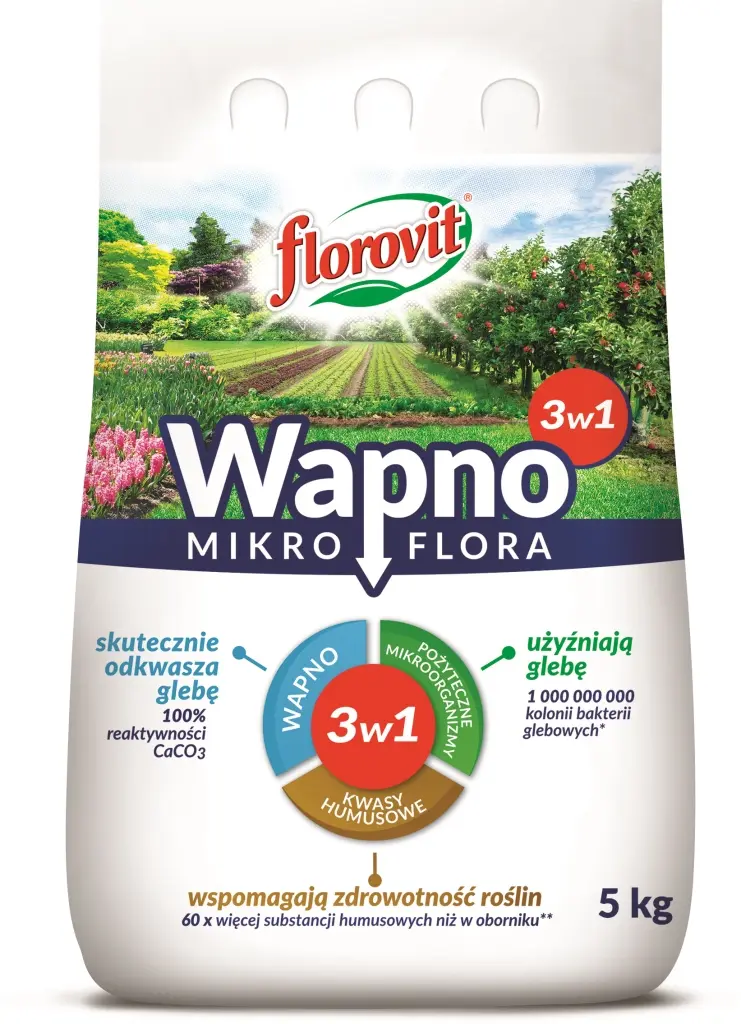 Chaux fertilisante granulée Mikroflora 3en1 Florovit 3
