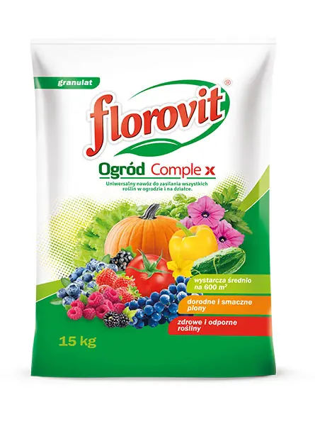 Universaldünger Florovit Ogród Complex – für Pflanzen im Garten und auf dem Grundstück