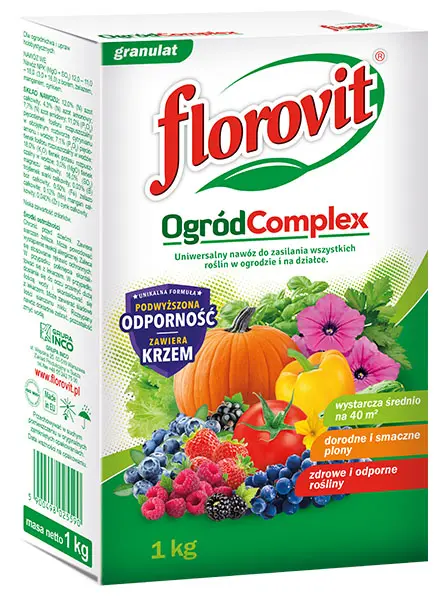 Universaldünger Florovit Ogród Complex – für Pflanzen im Garten und auf dem Grundstück 6