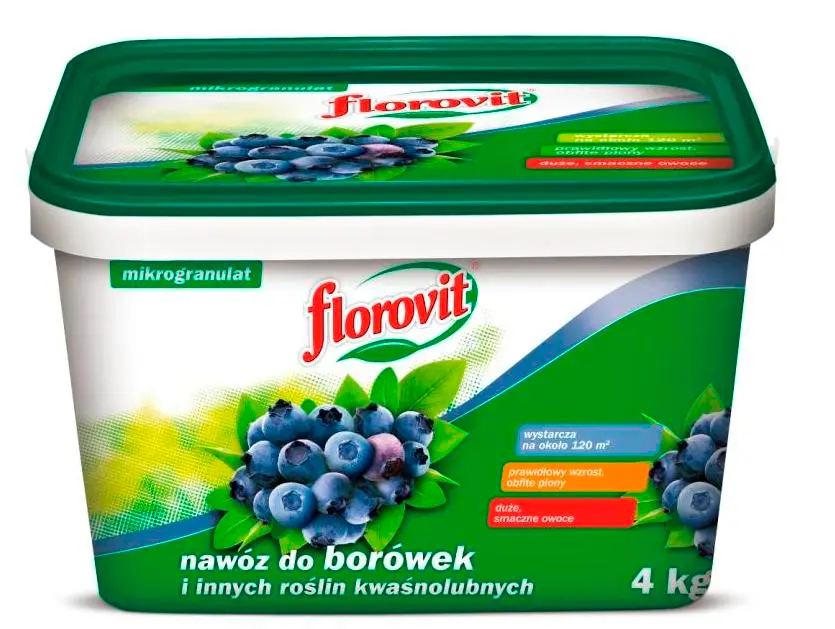 Dünger für Heidelbeeren und andere säureliebende Pflanzen Florovit 3