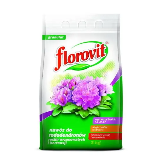 Dünger für Rhododendren, Heidepflanzen und Hortensien Florovit