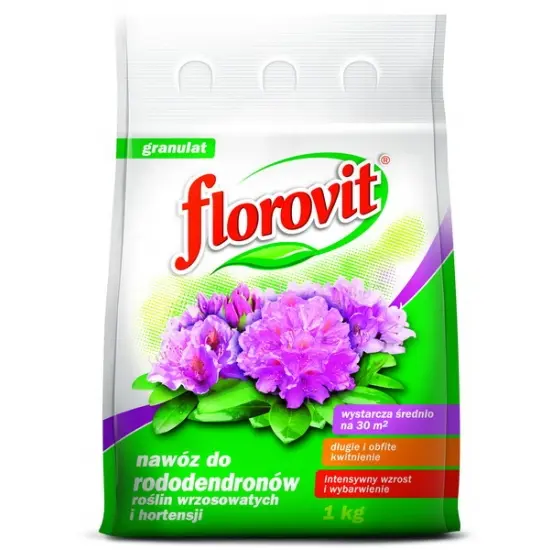 Dünger für Rhododendren, Heidepflanzen und Hortensien Florovit 2