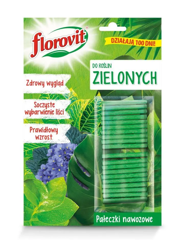 Florovit Düngerstäbchen für Grünpflanzen 20g (20 Stäbchen) Florovit