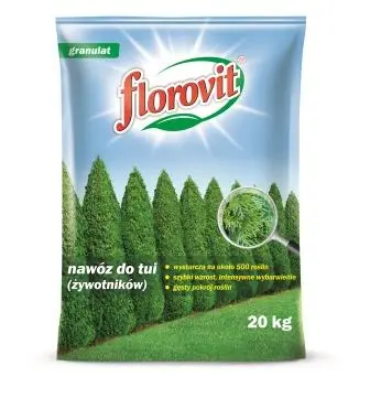 Dünger für Thuja (Lebensbäume) Nadelgehölze Florovit 4