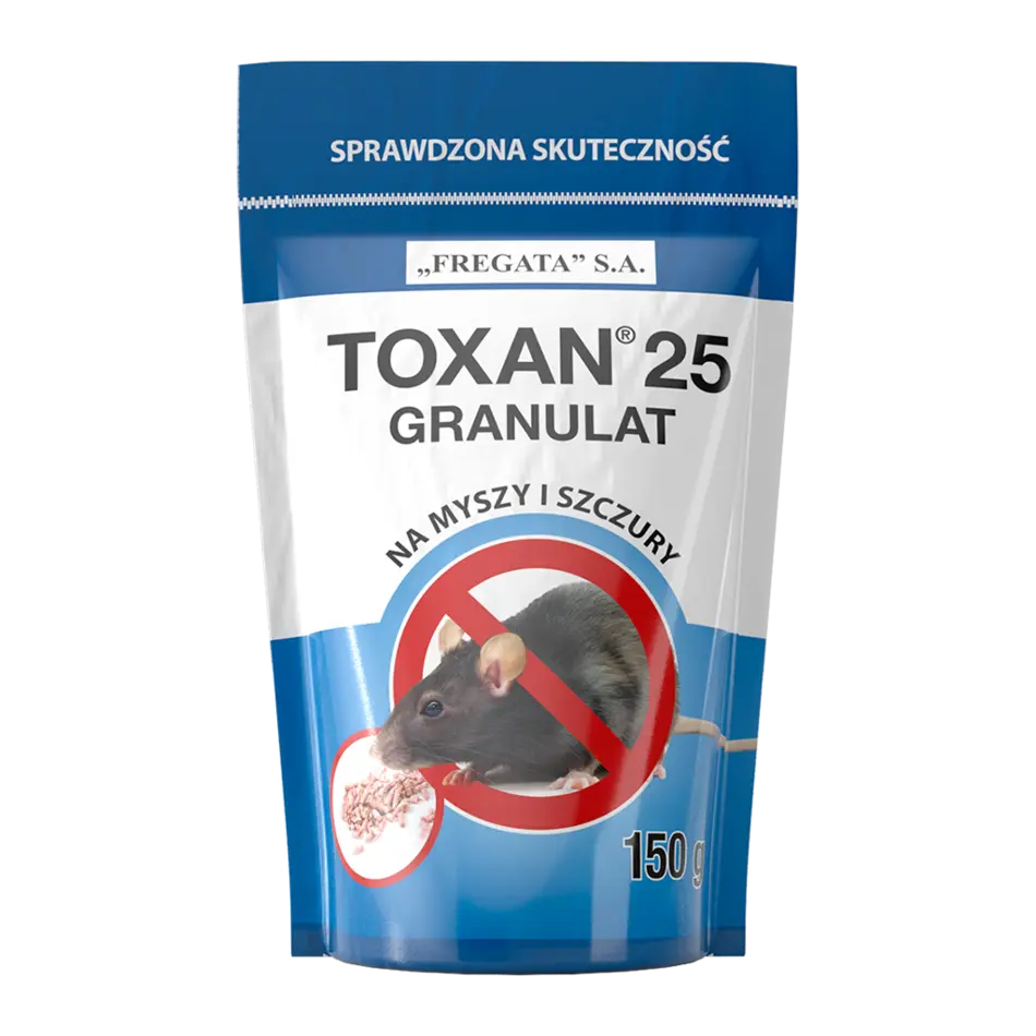 Toxan 25 150g Fregata - granules, bait for mice and rats