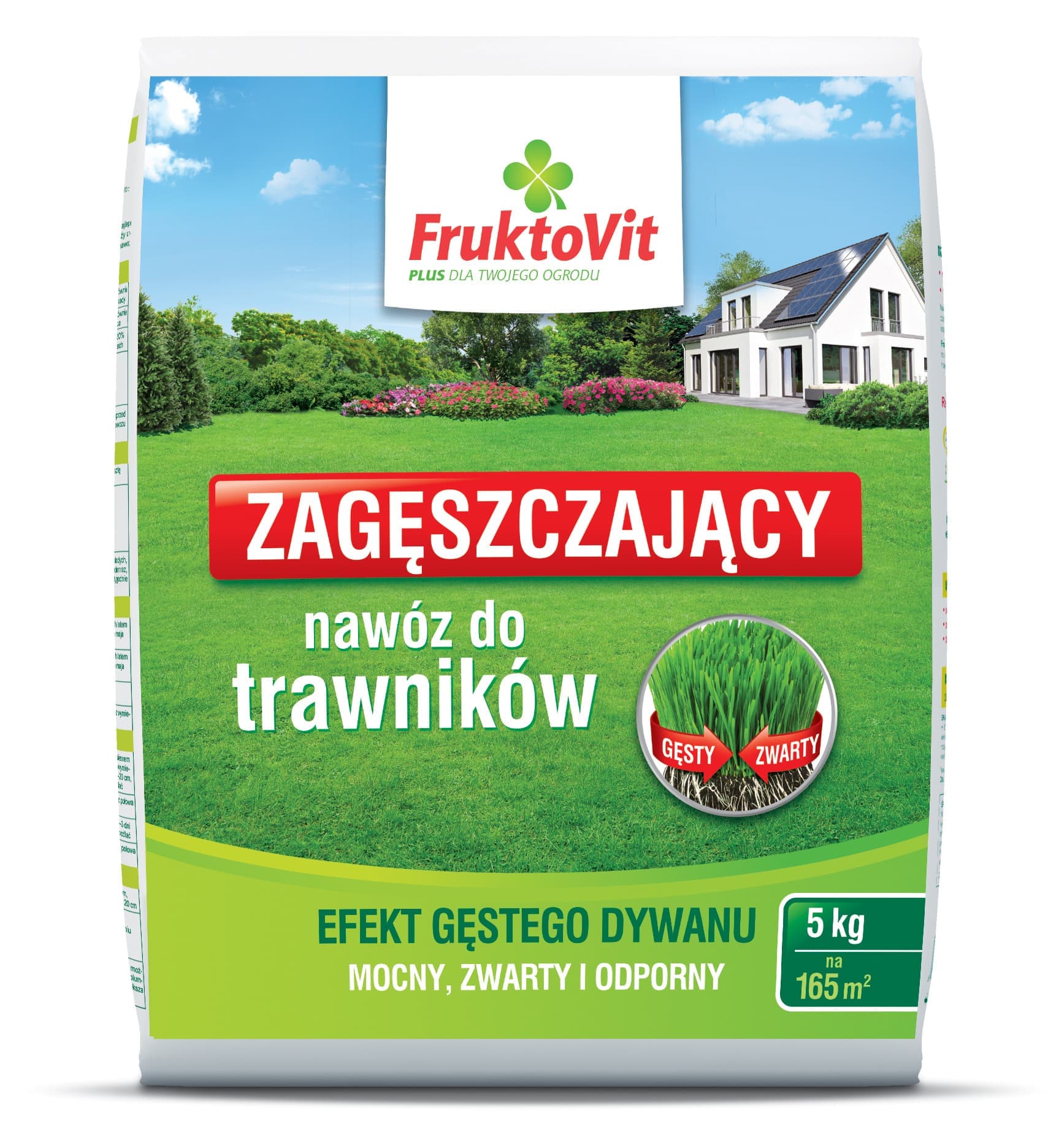 Verdichtender Dünger für Rasen FruktoVit Plus 2