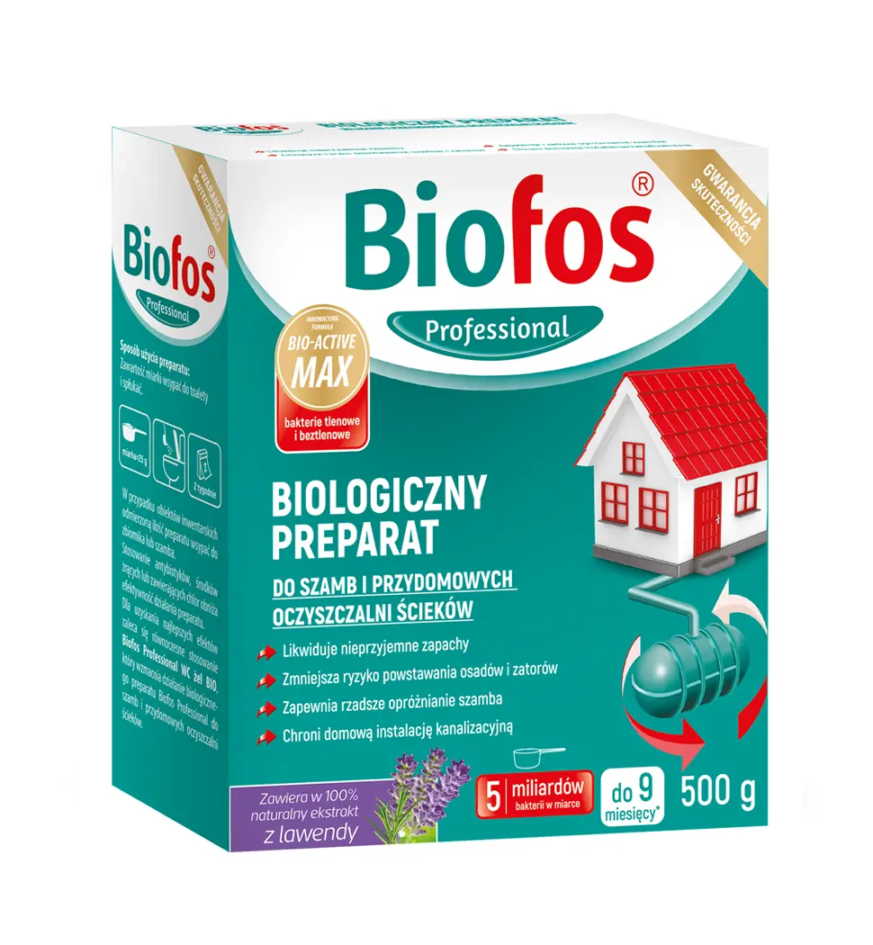 Biofos Professional Pulver für Fäkaliengruben und häusliche Abwasseranlagen Inco 4