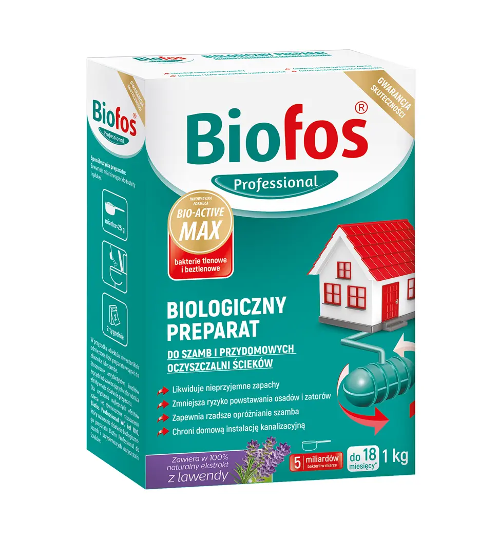 Biofos Professional Pulver für Fäkaliengruben und häusliche Abwasseranlagen Inco 3