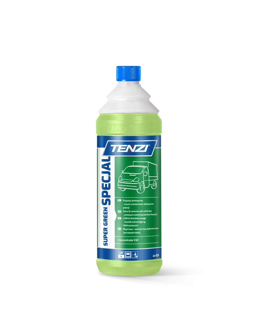 Super Green Specjal Tenzi - aktive Schaumreinigung für Autos und Planen