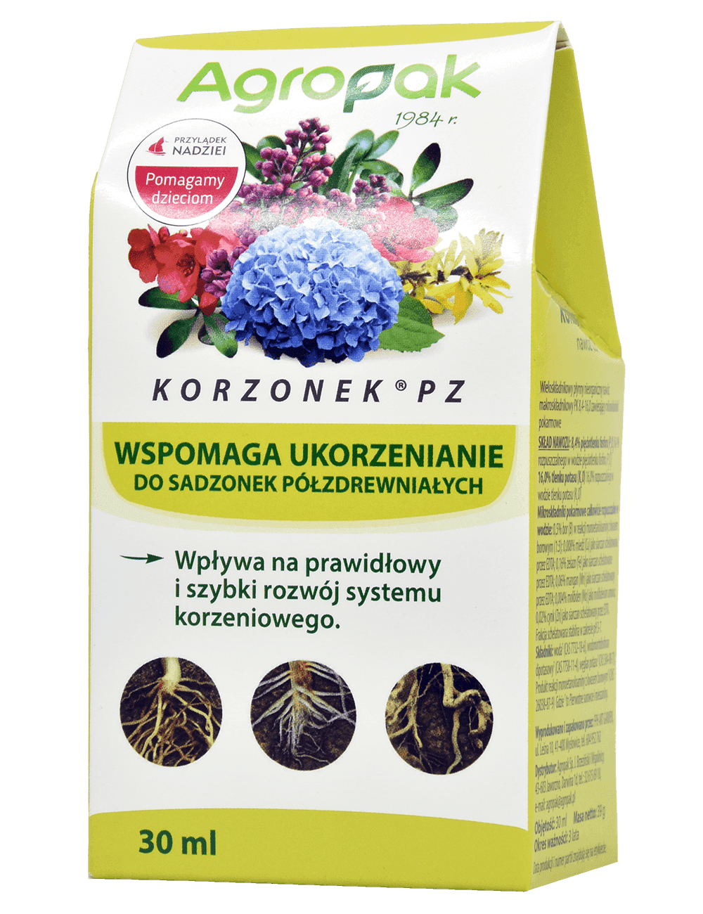 Korzonek PZ Bewurzelungsmittel für halbhölzerne Stecklinge