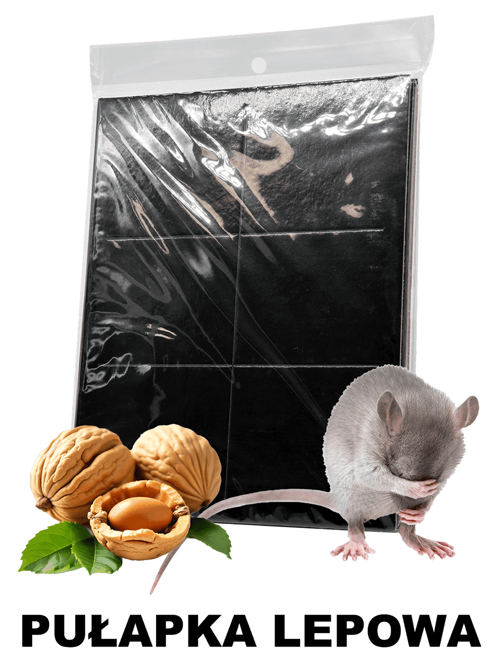 Große Klebefalle für Ratten mit Nussduft Best