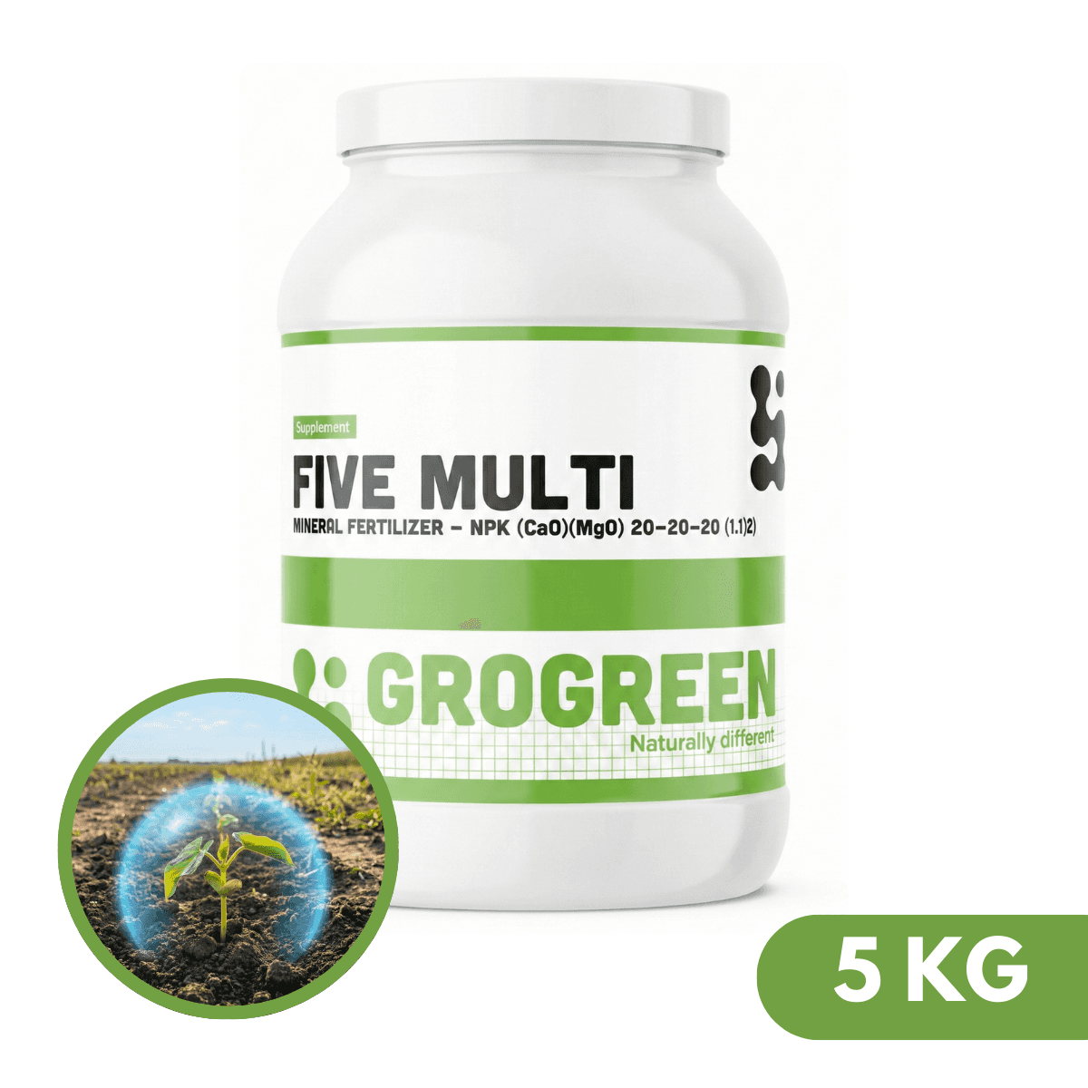 Grogreen GEL Five Multi 20-20-20+6 CaO+3 MgO+TE