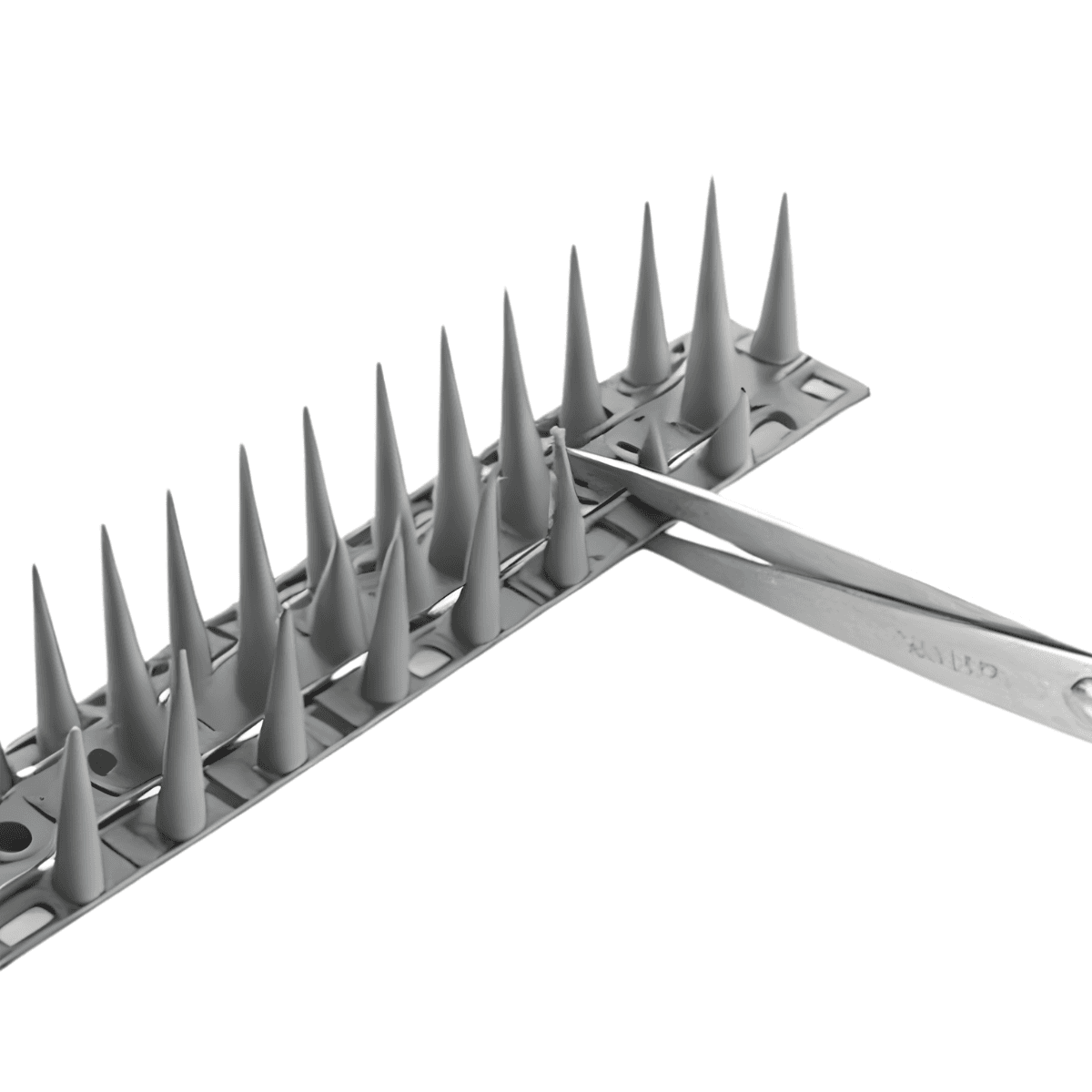 Vogelschutzspitzen aus grauem Kunststoff 45cm Shark Tools - Set 4,5m (10 Stk.) 3