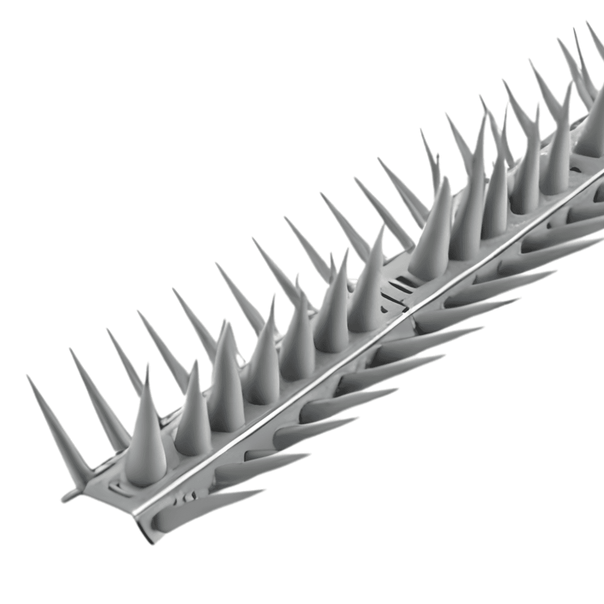 Vogelschutzspitzen aus grauem Kunststoff 45cm Shark Tools - Set 4,5m (10 Stk.) 4