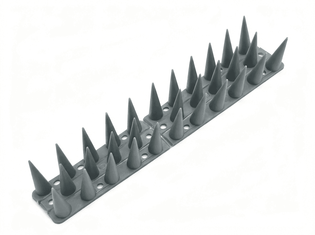 Vogelschutzspitzen aus grauem Kunststoff 45cm Shark Tools - Set 4,5m (10 Stk.) 6