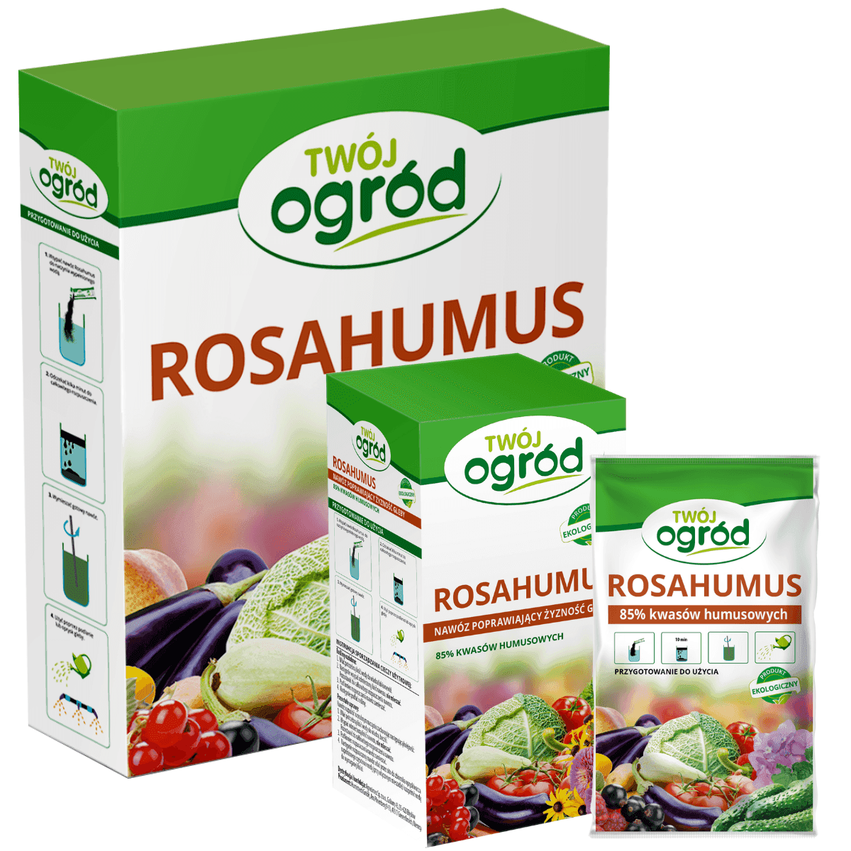 Rosahumus Twój Ogród - ökologischer Dünger für Gemüse, Obst und Zierpflanzen