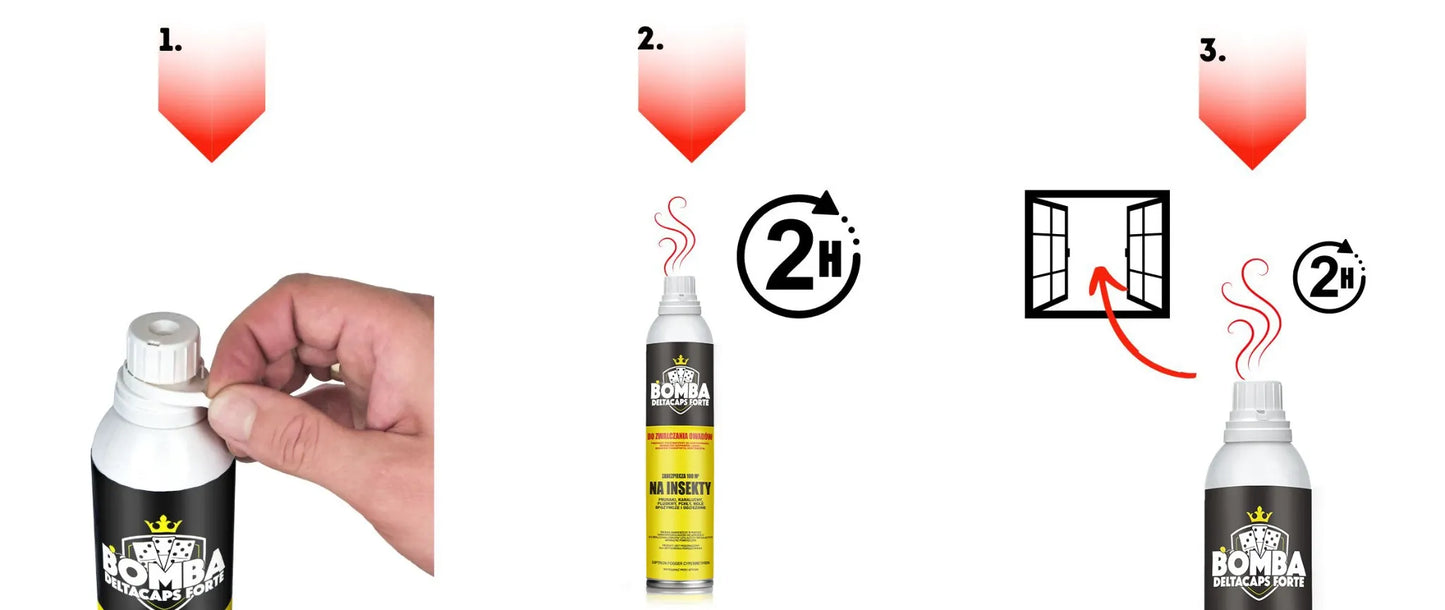 Bombe zur Vernebelung gegen Kakerlaken und Schaben – Deltacaps FORTE schützt bis zu 100 m³