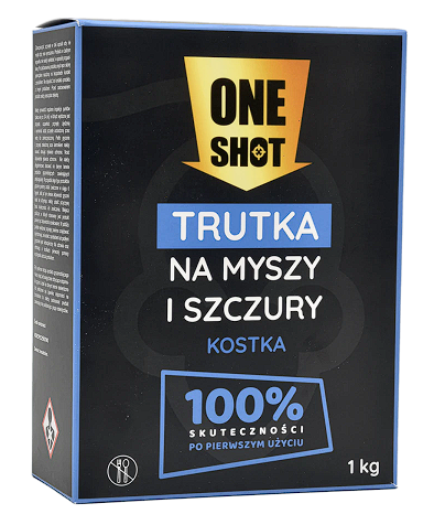 ONE SHOT BAIT BLOCKS AGAINST MICE AND RATS 1 KG