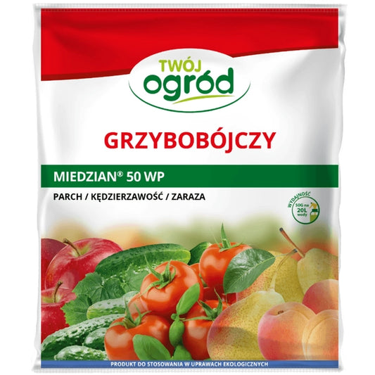 Miedzian 50 WP 50g (Kupferoxychlorid) Kopshti yt – Fungicid